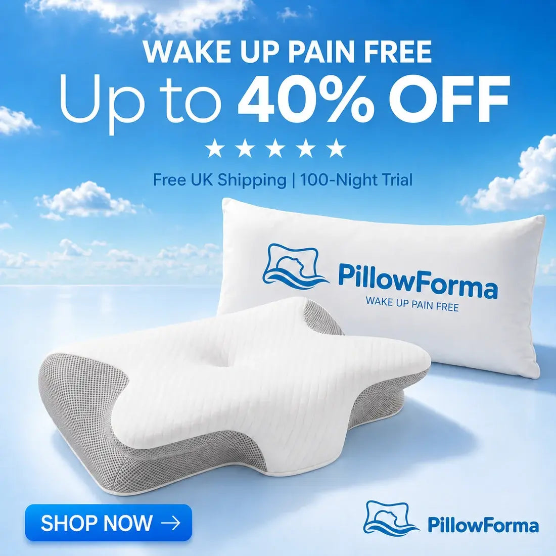 PillowForma™ Anti-Snore Ergonomic Pillow