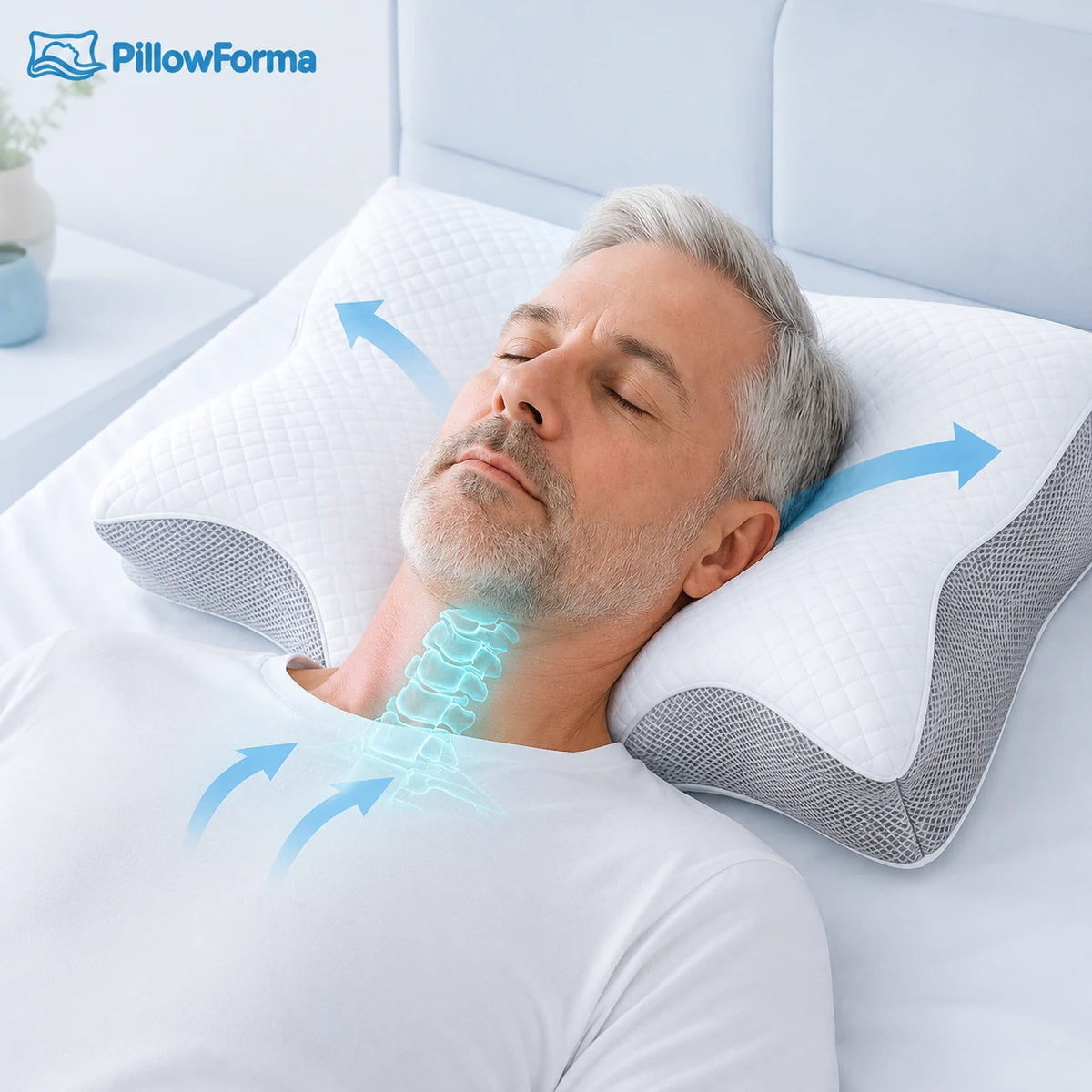 PillowForma™ Anti-Snore Ergonomic Pillow