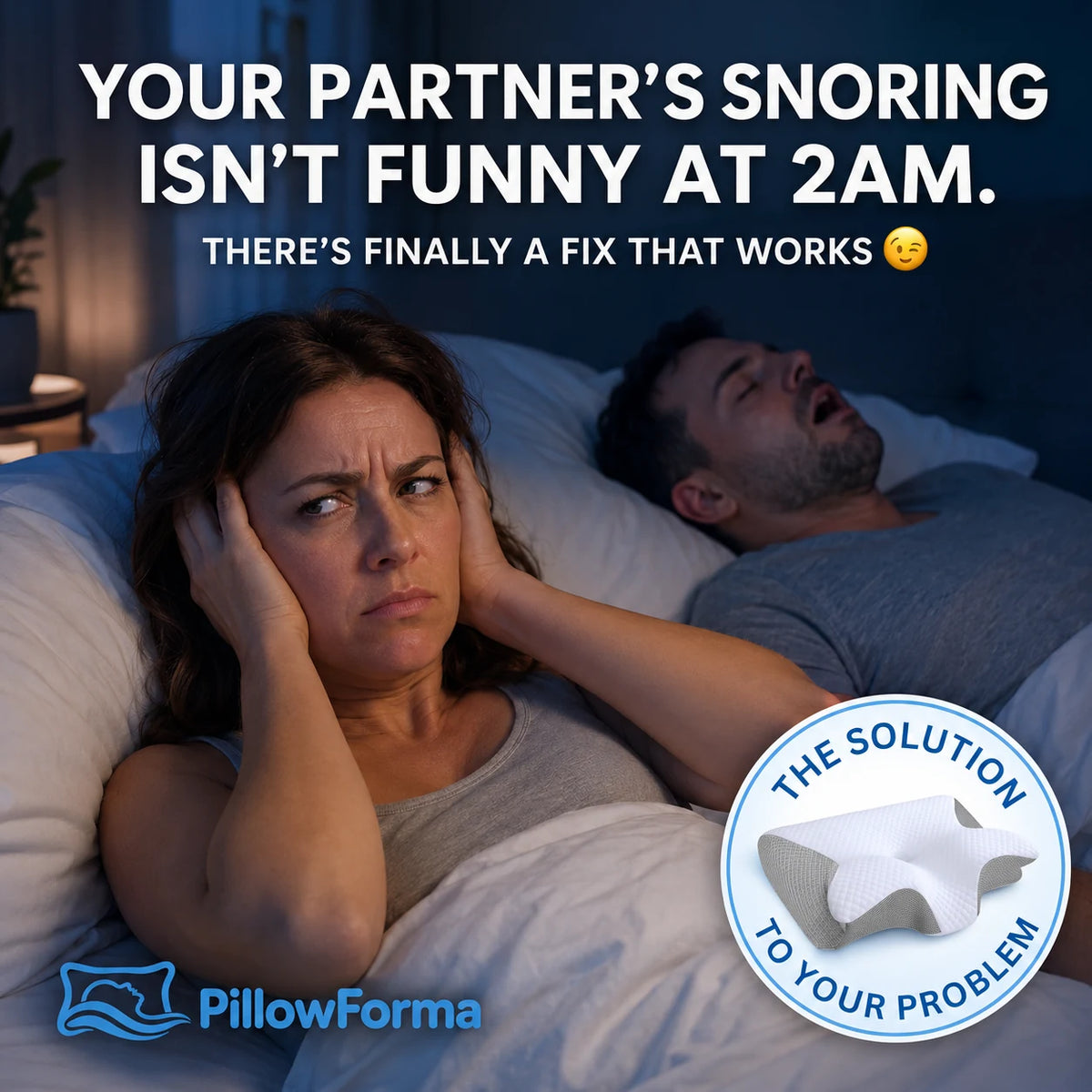PillowForma™ Anti-Snore Ergonomic Pillow