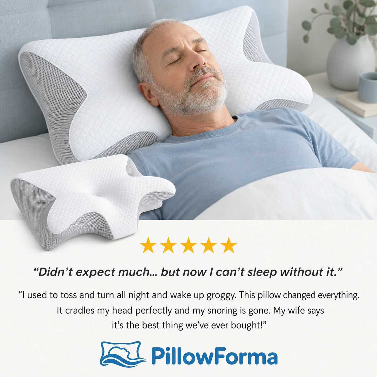 PillowForma™ Anti-Snore Ergonomic Pillow